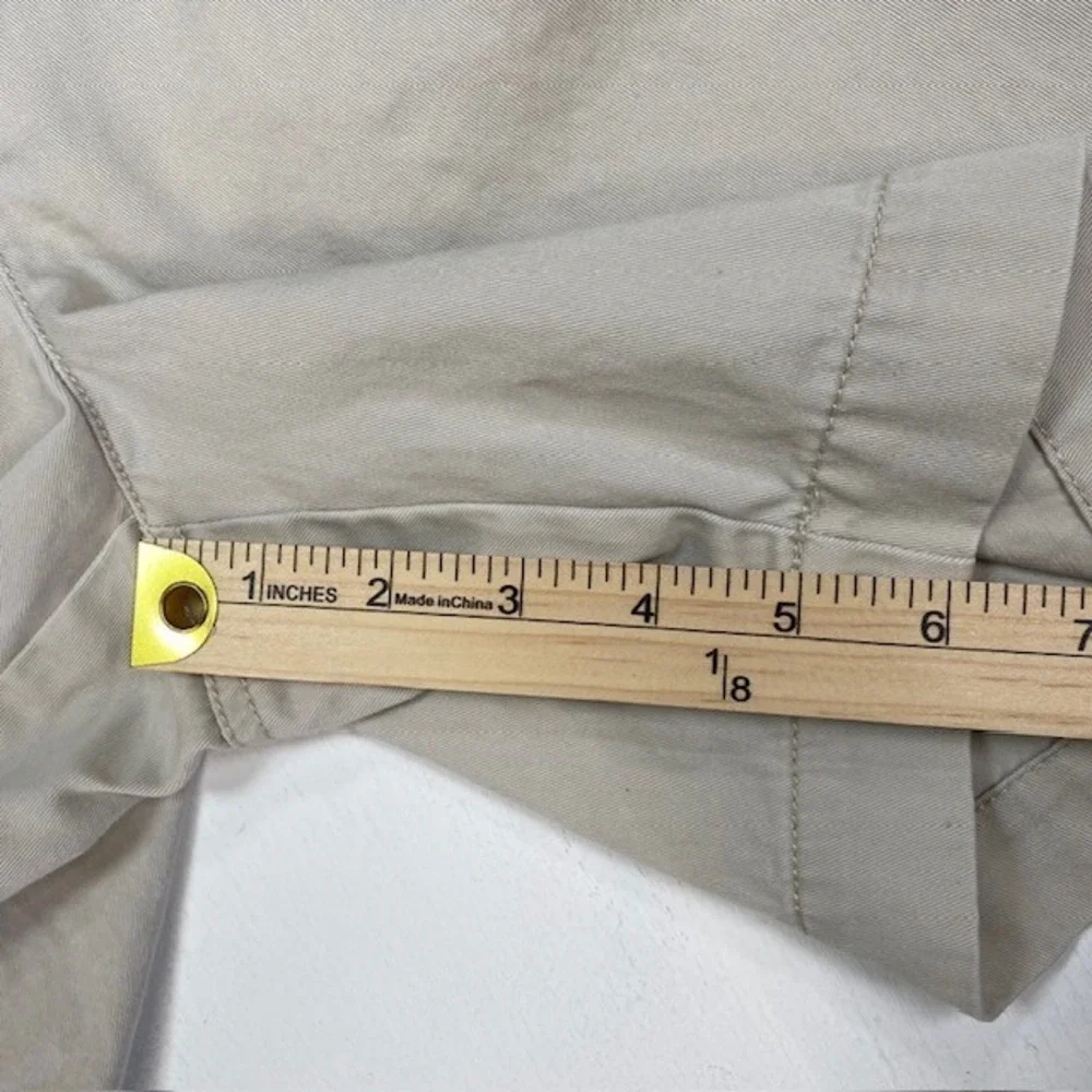 Lauren Jeans Co Ralph Lauren Womens 10P Khaki Chino Shorts‎ Tan Cotton Petite